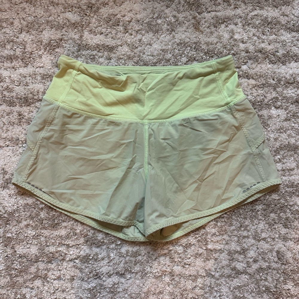 Lululemon Yellow size 4 Shorts 4” inseam Originally highlighter